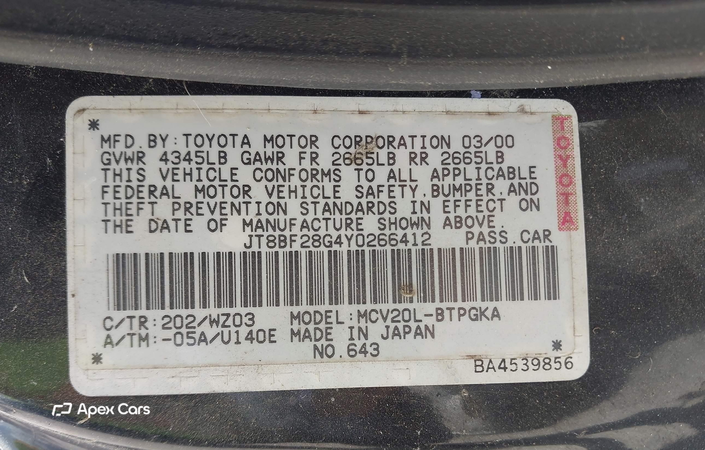 Lexus ES 2000