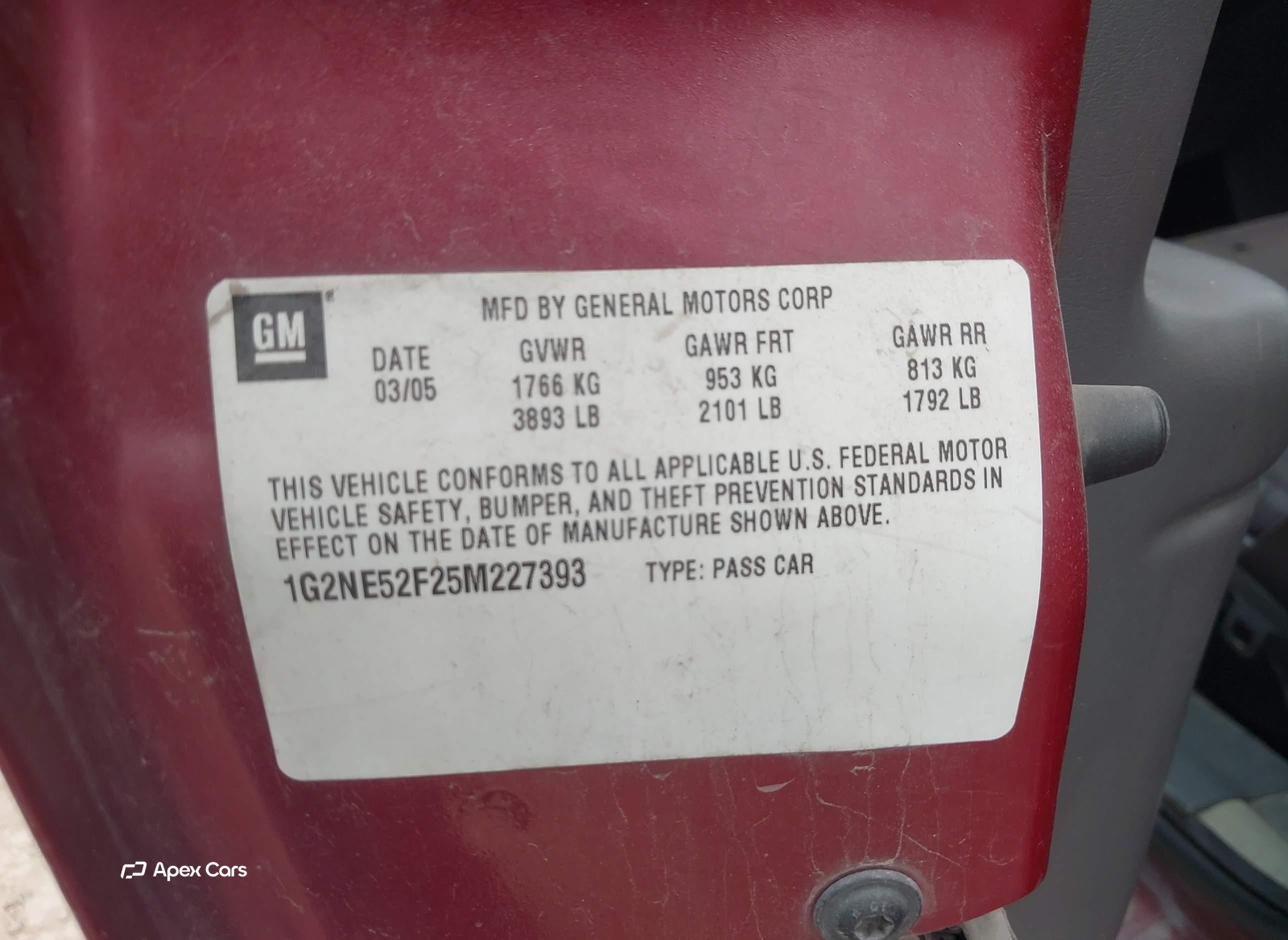 Pontiac Grand AM 2005