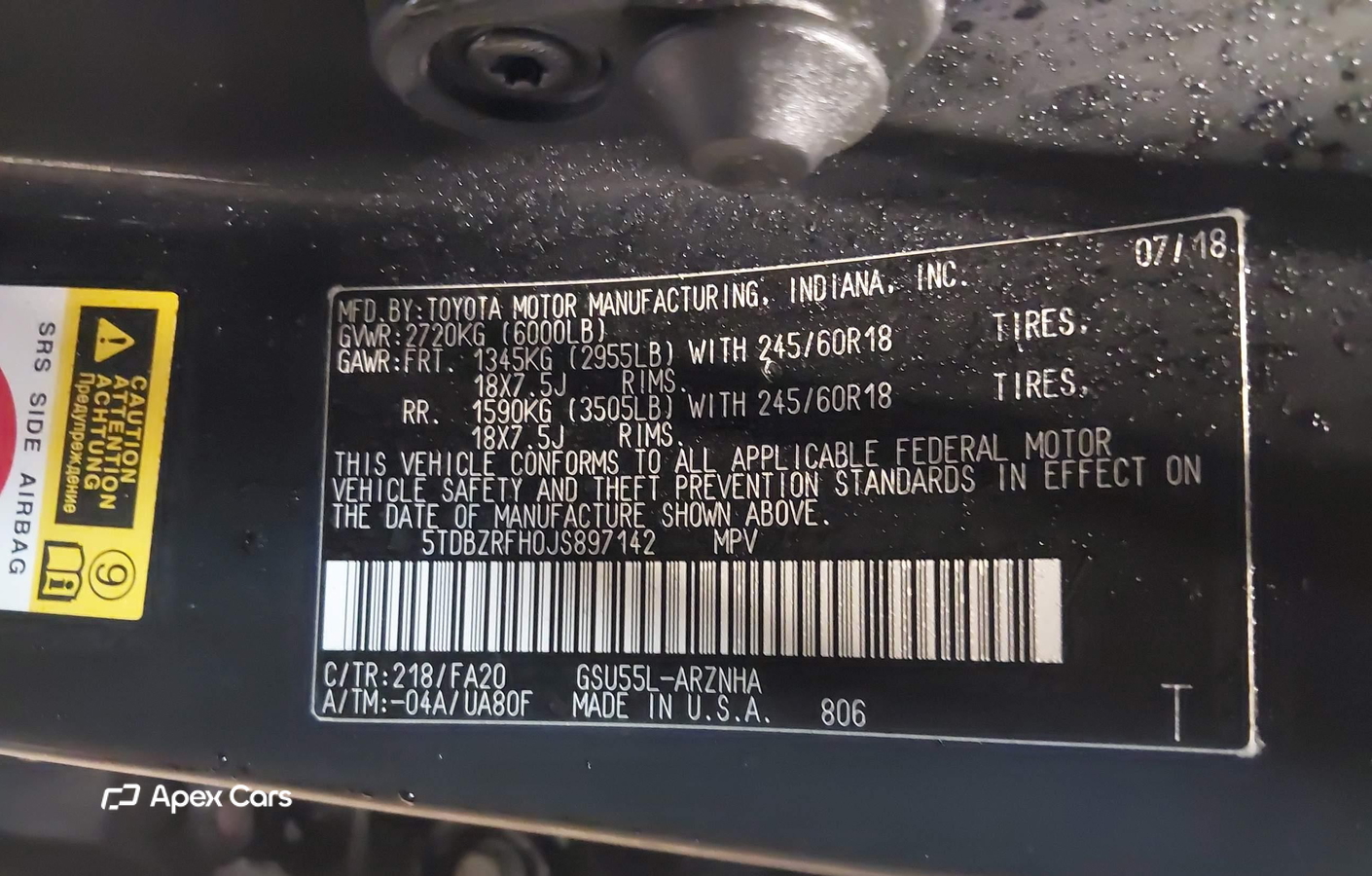 Toyota Highlander 2018