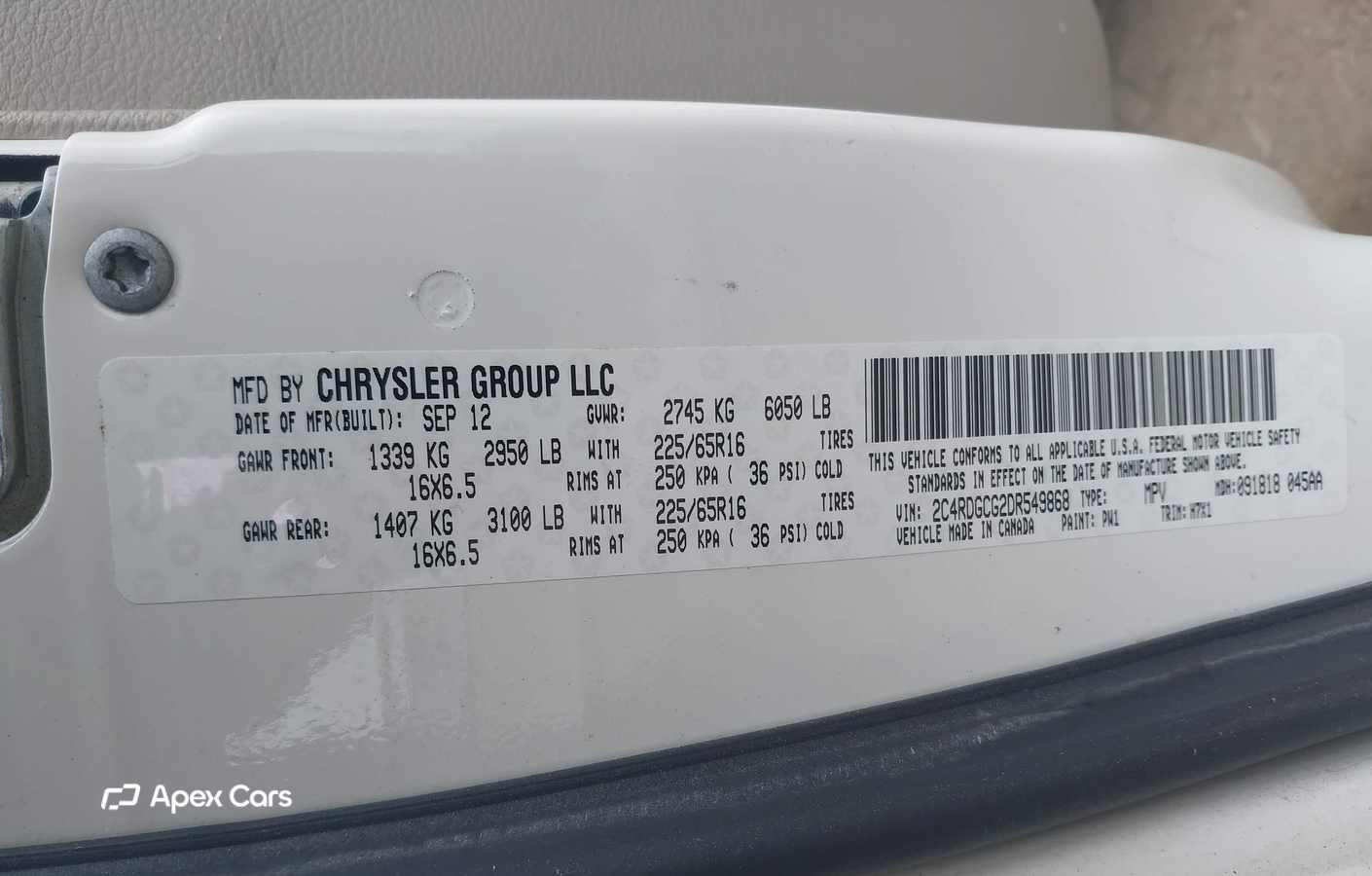 Dodge Caravan 2013
