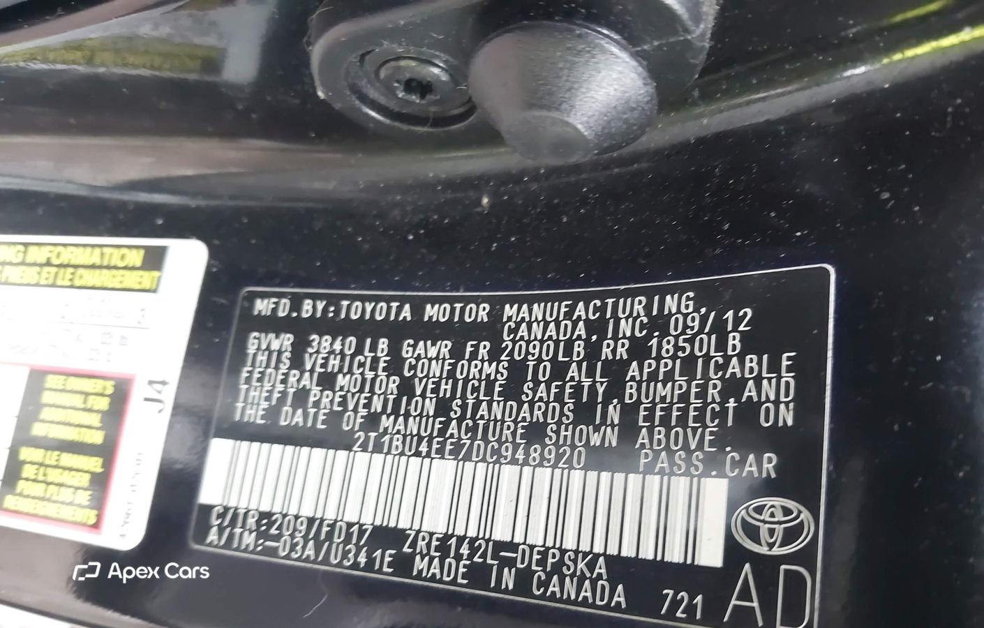 Toyota Corolla 2013