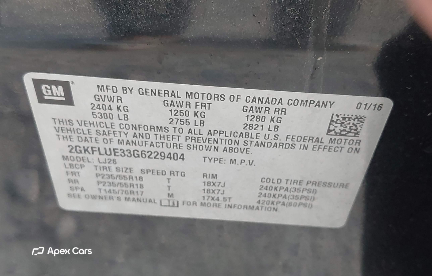 GMC Terrain 2016