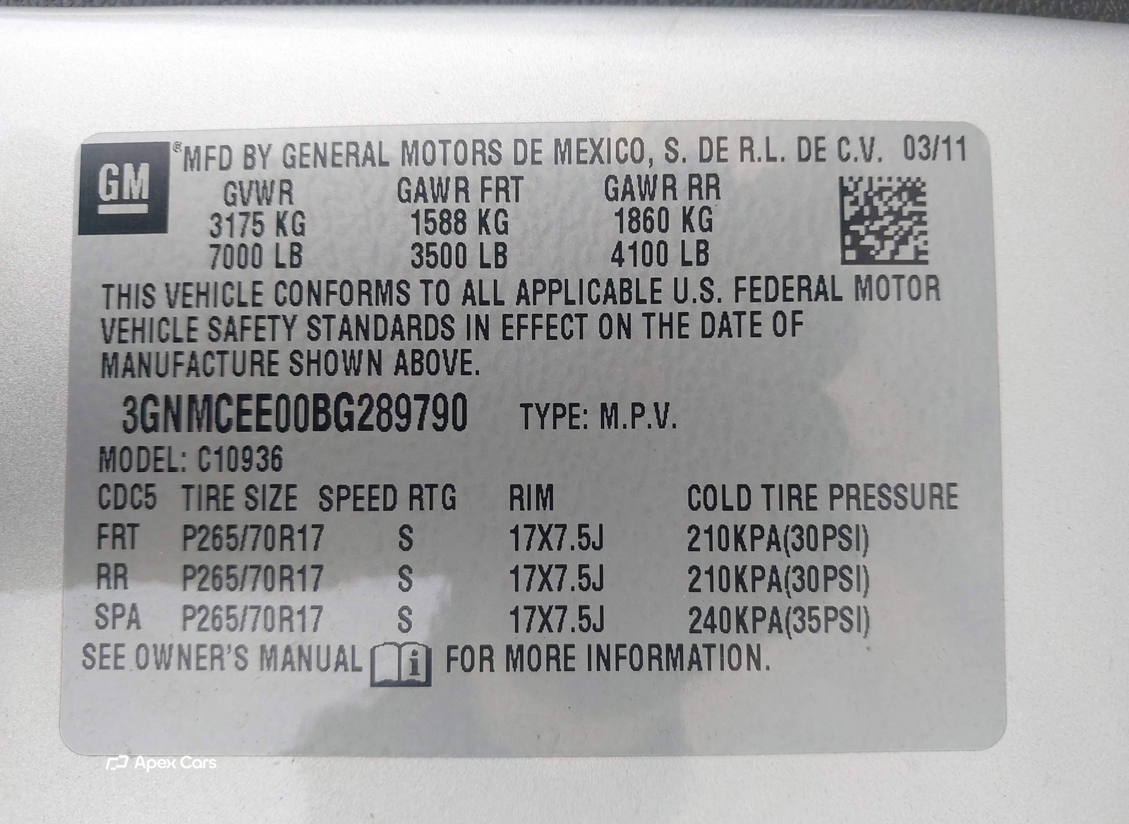 Chevrolet Avalanche 2011