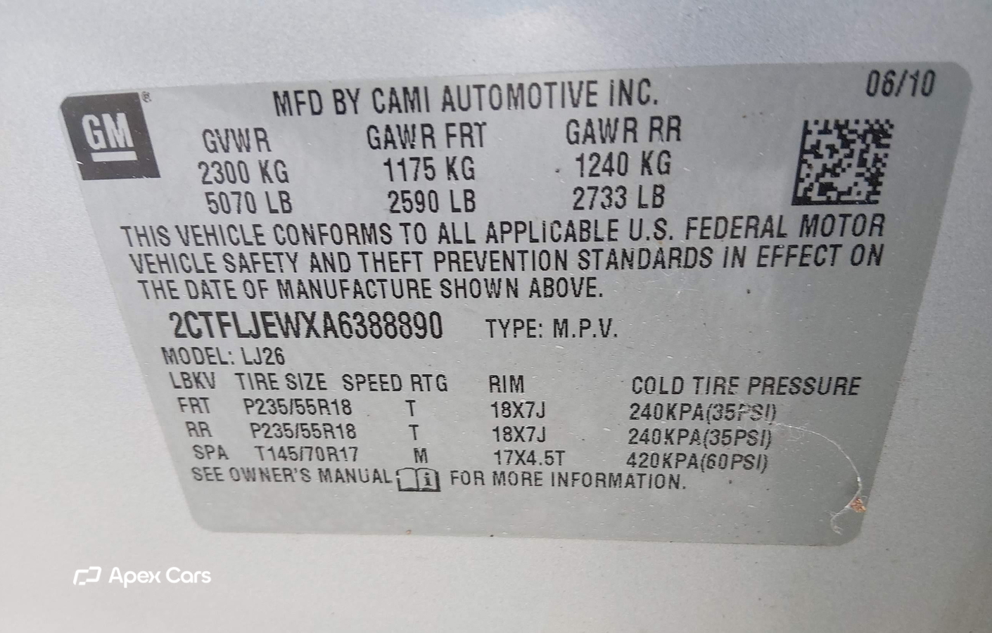 GMC Terrain 2010