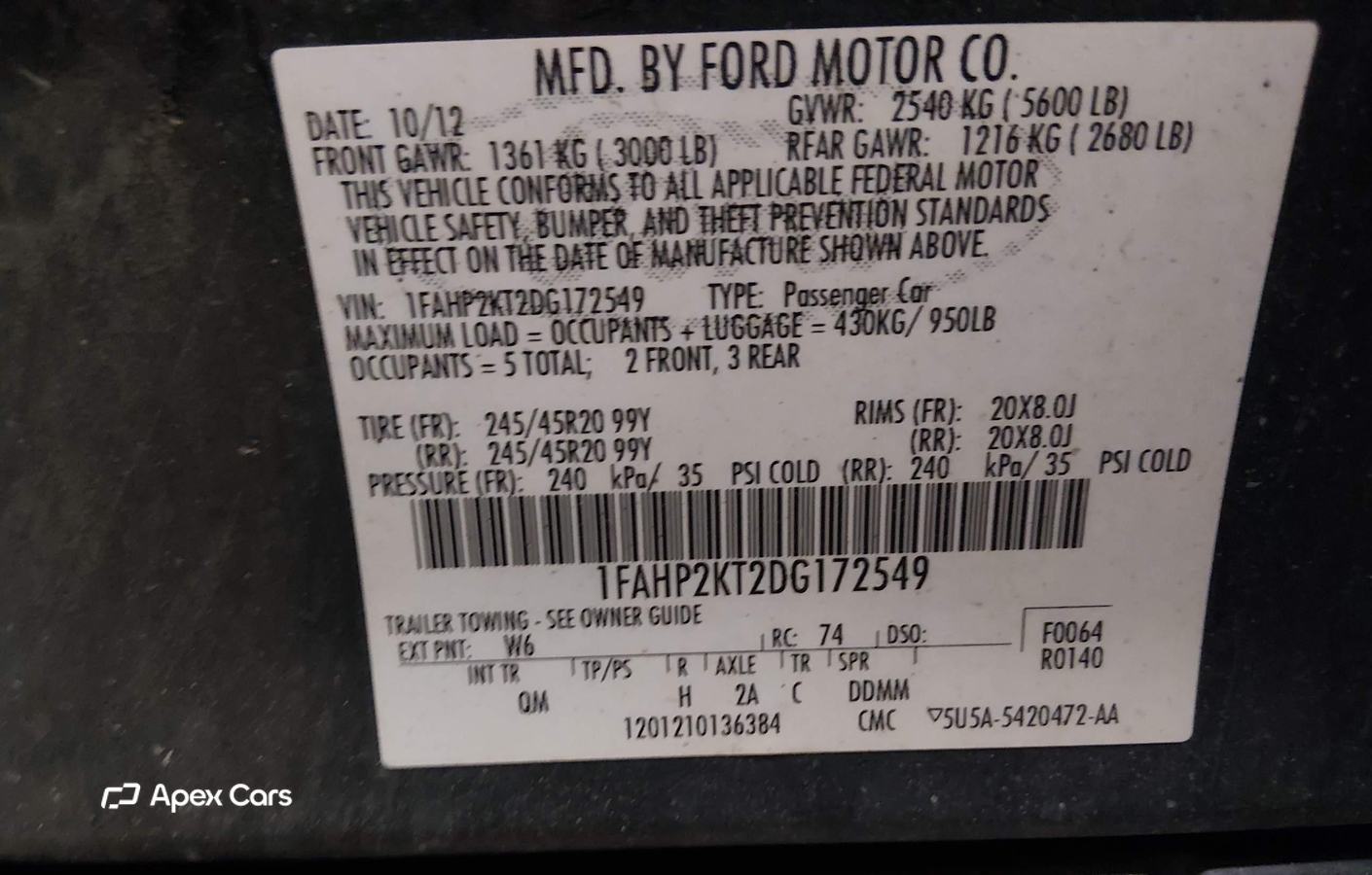 Ford Taurus 2013
