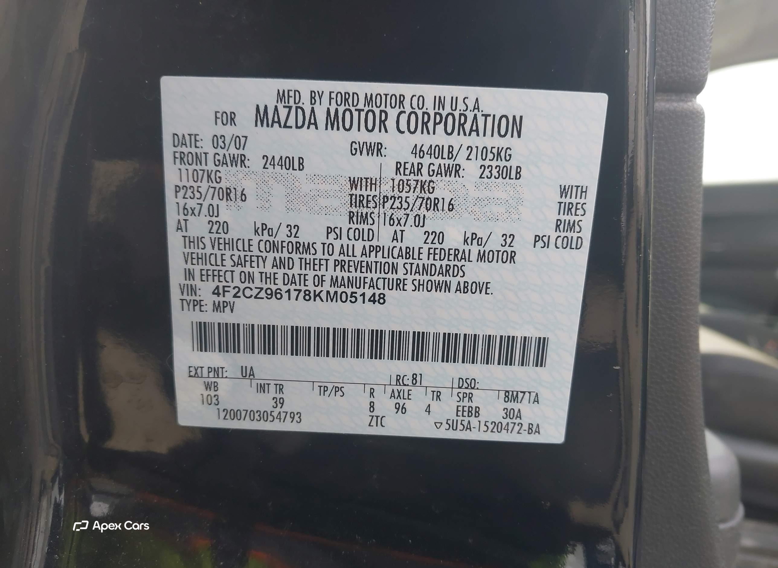 Mazda Tribute 2008