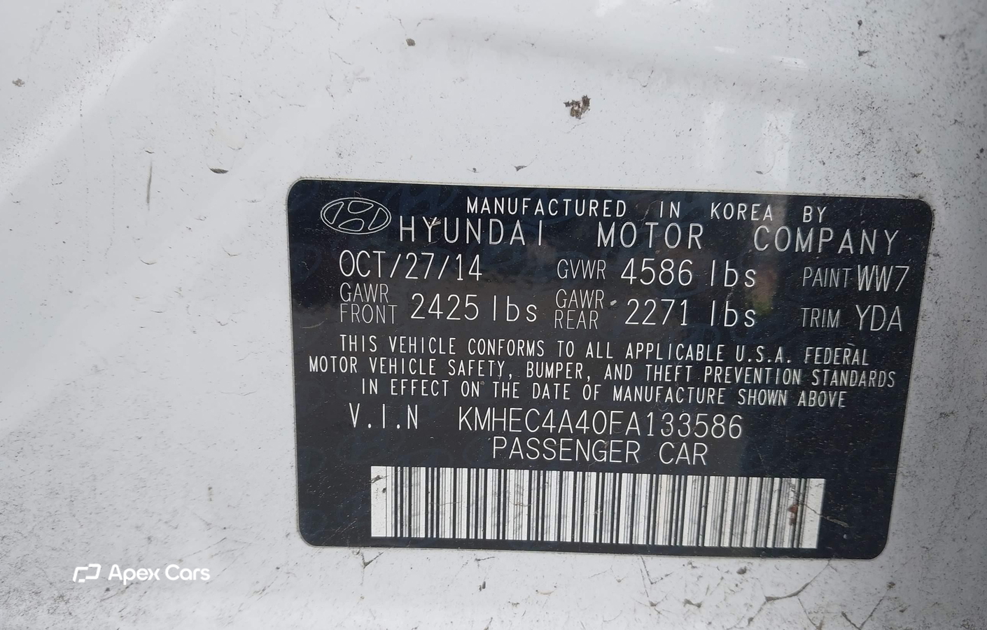 Hyundai Sonata 2015
