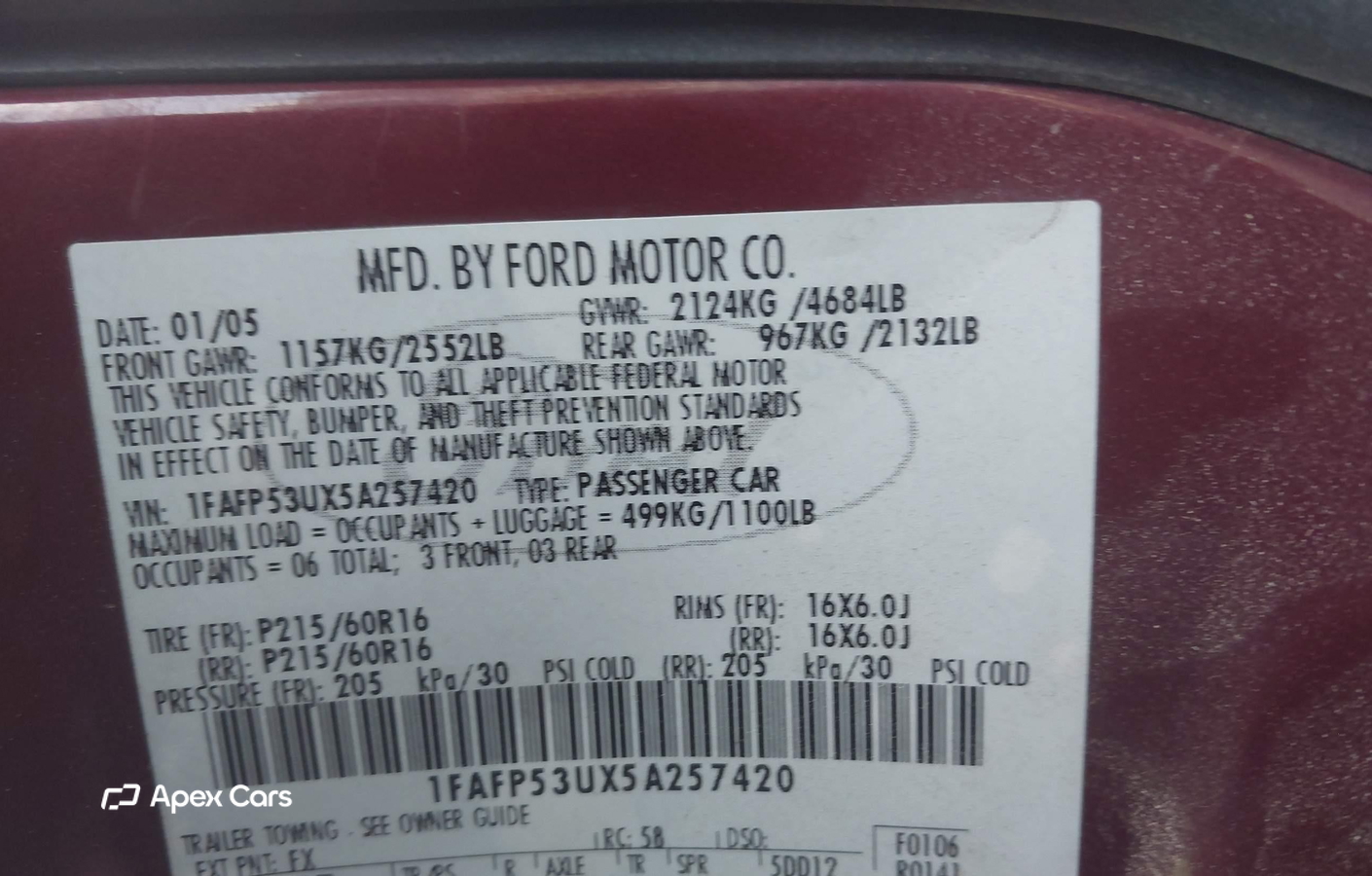 Ford Taurus 2005