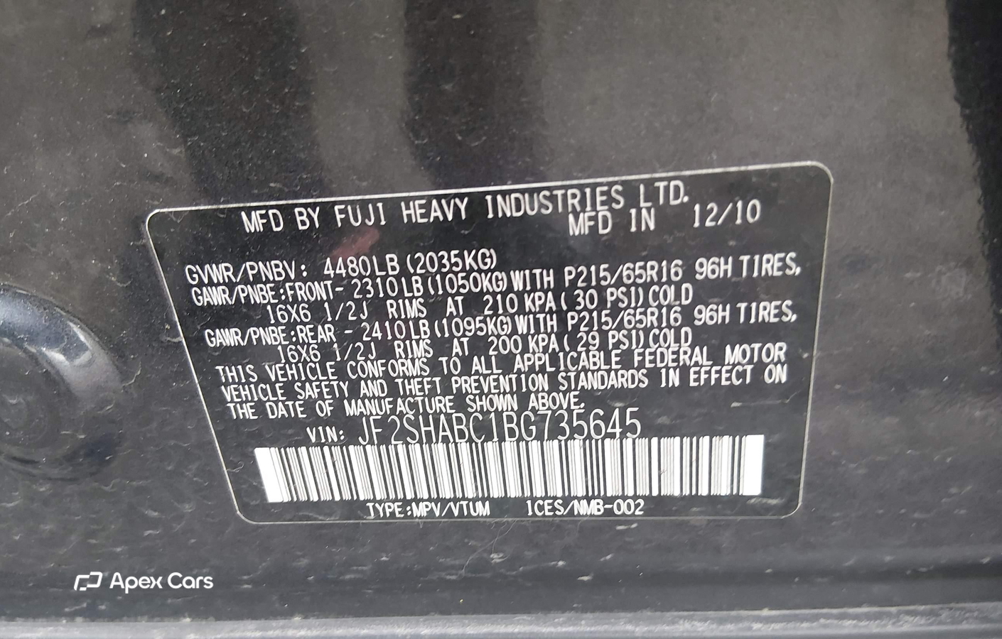 Subaru Forester 2011