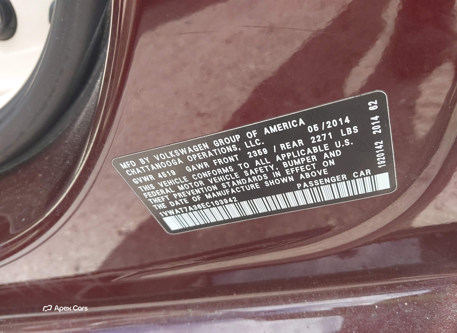 Volkswagen Passat 2014