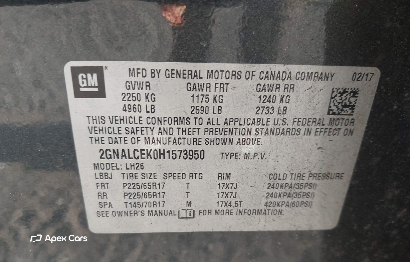 Chevrolet Equinox 2017