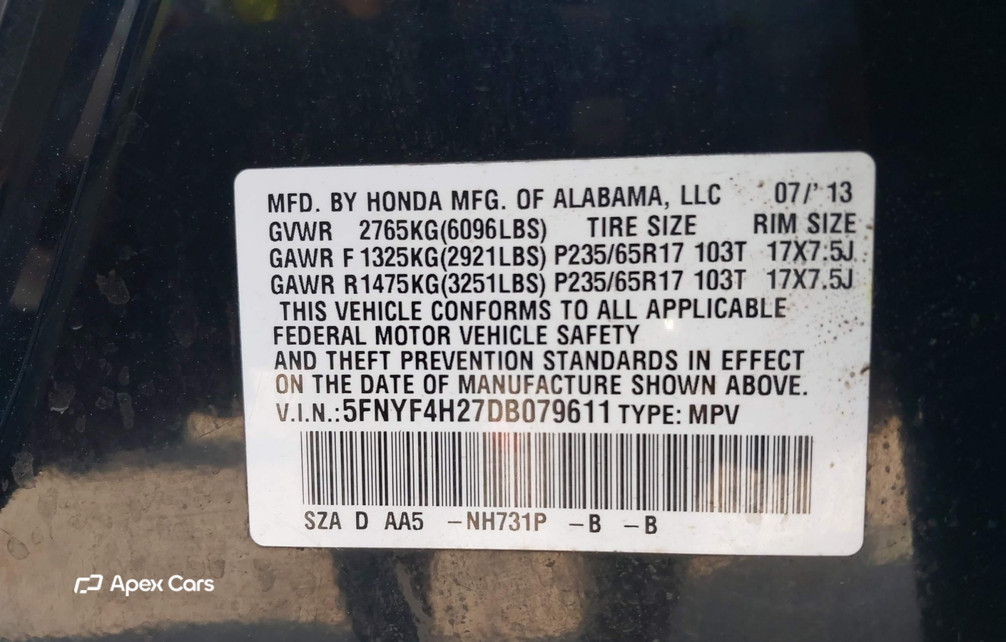 Honda Pilot 2013