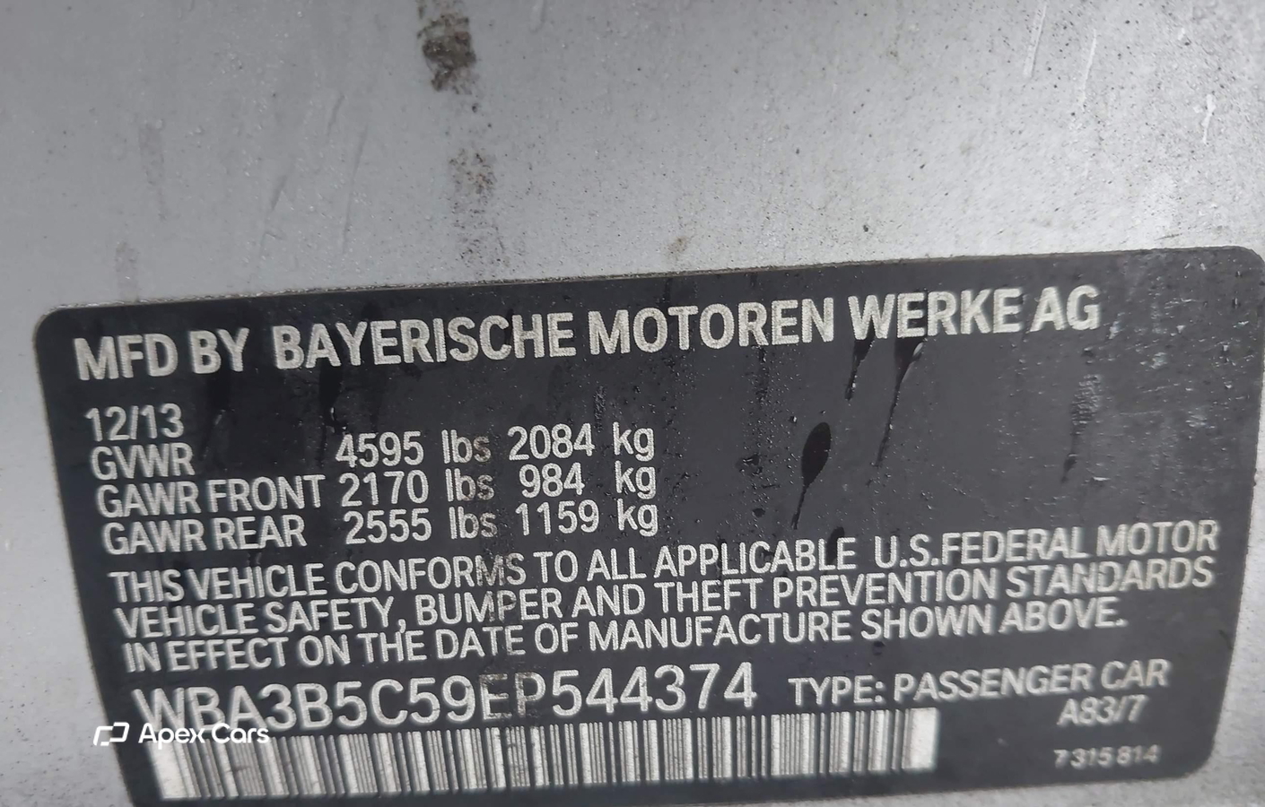 BMW Series 3 2014