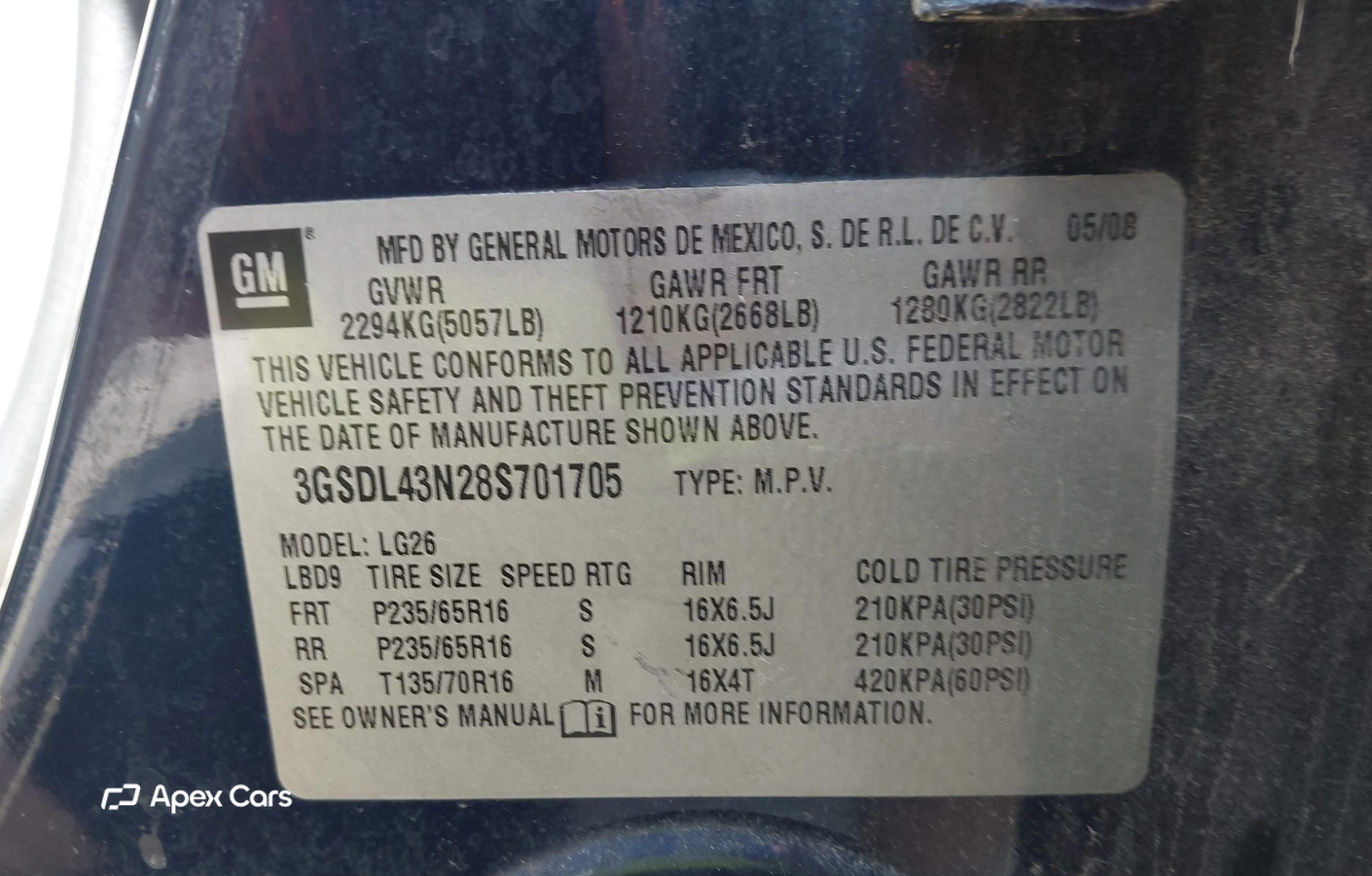 Saturn VUE 2008