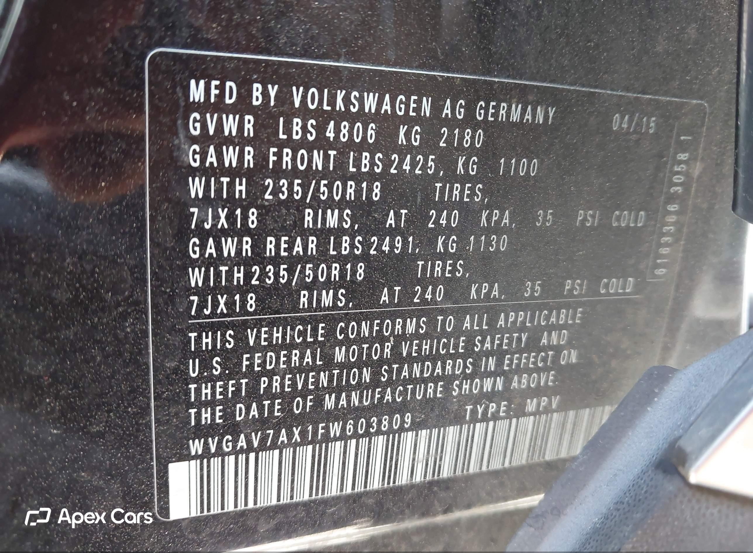 Volkswagen Tiguan 2015