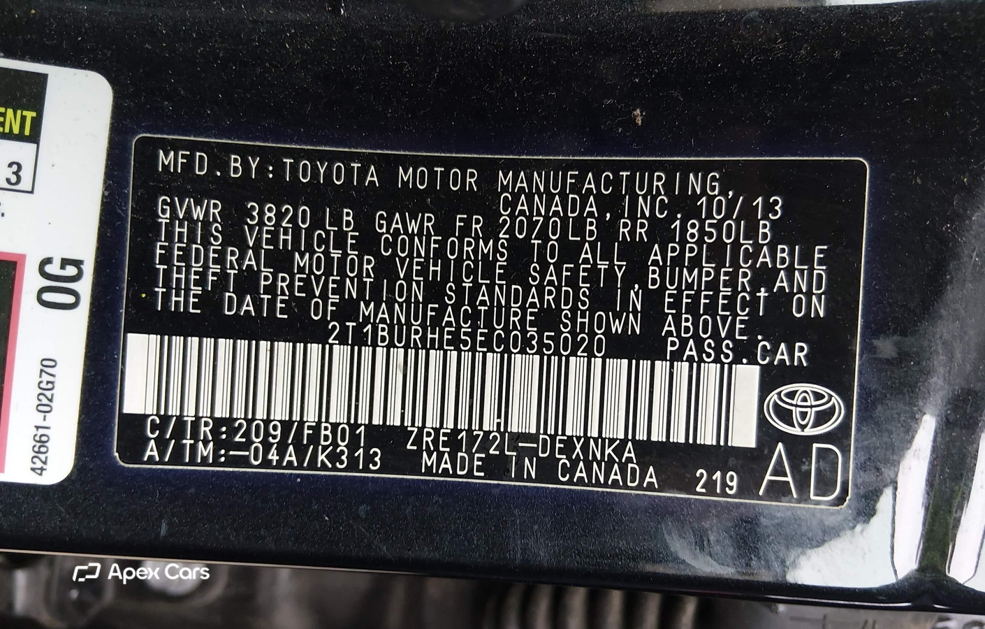Toyota Corolla 2014