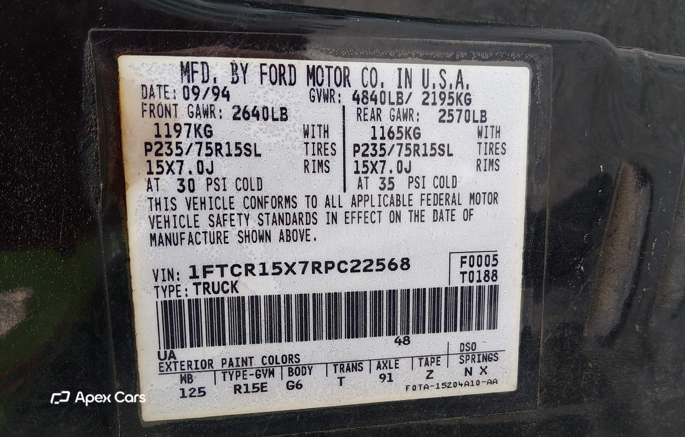 Ford Ranger 1994