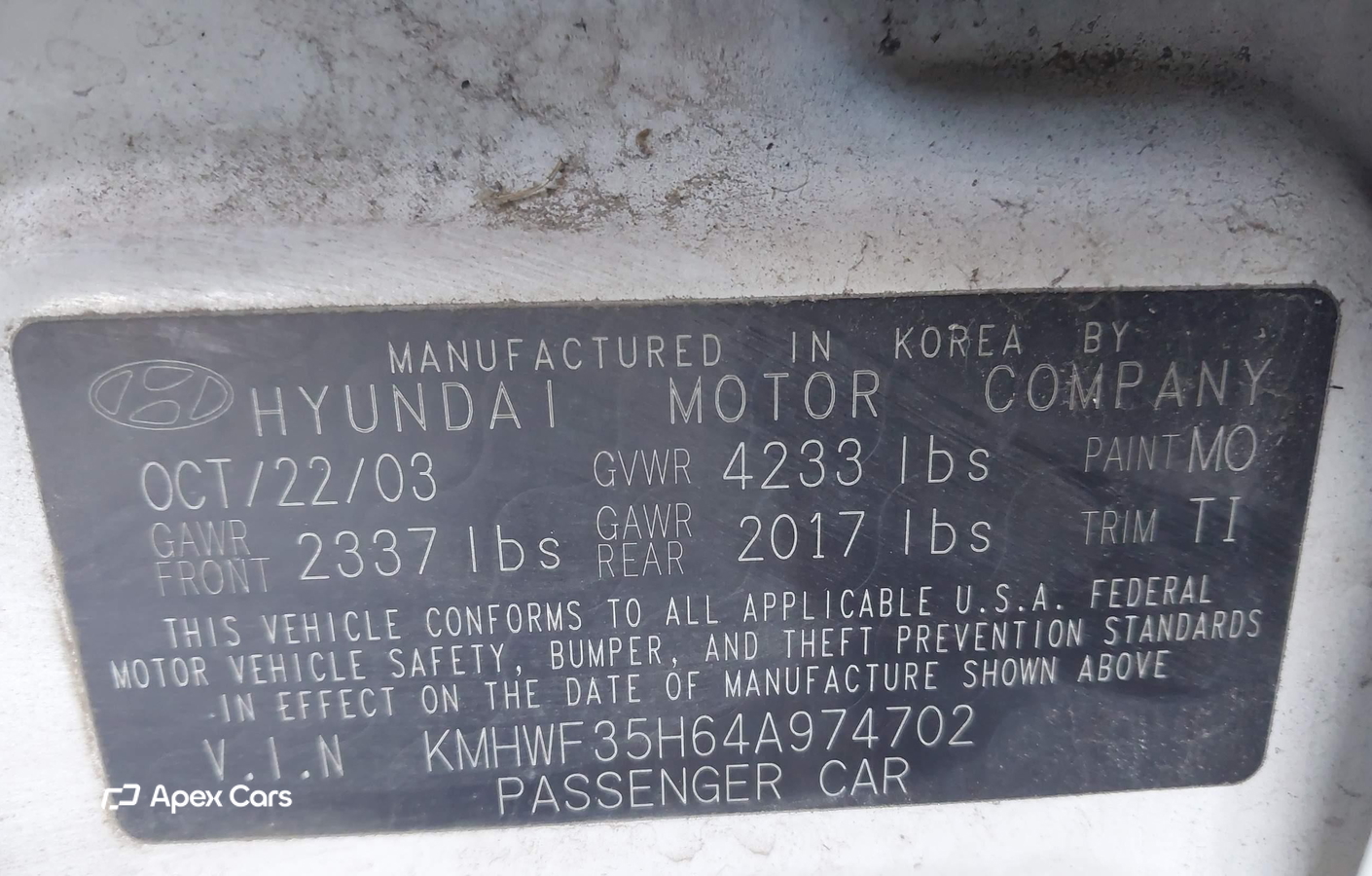 Hyundai Sonata 2004