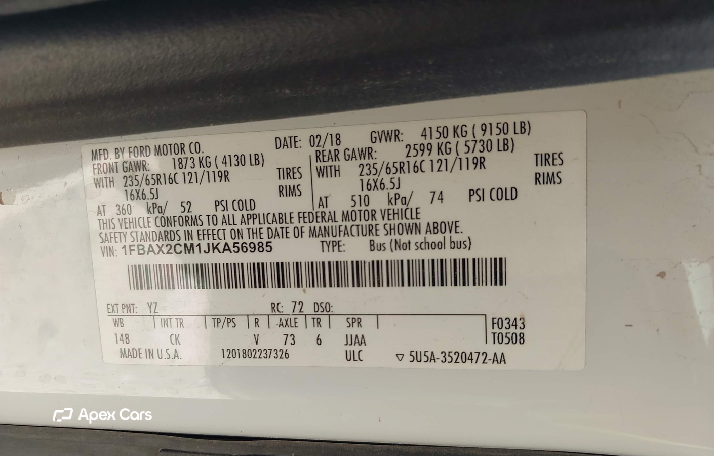 Ford Transit 2018