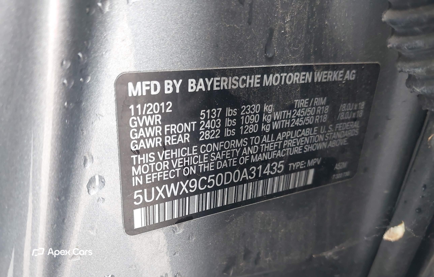 BMW X3 2013