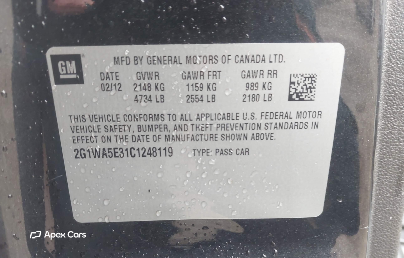 Chevrolet Impala 2012