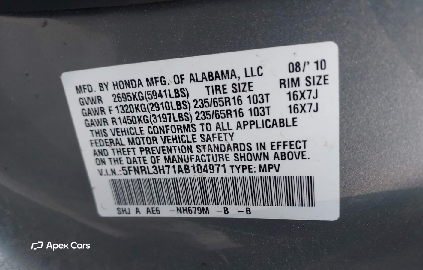 Honda Odyssey 2010
