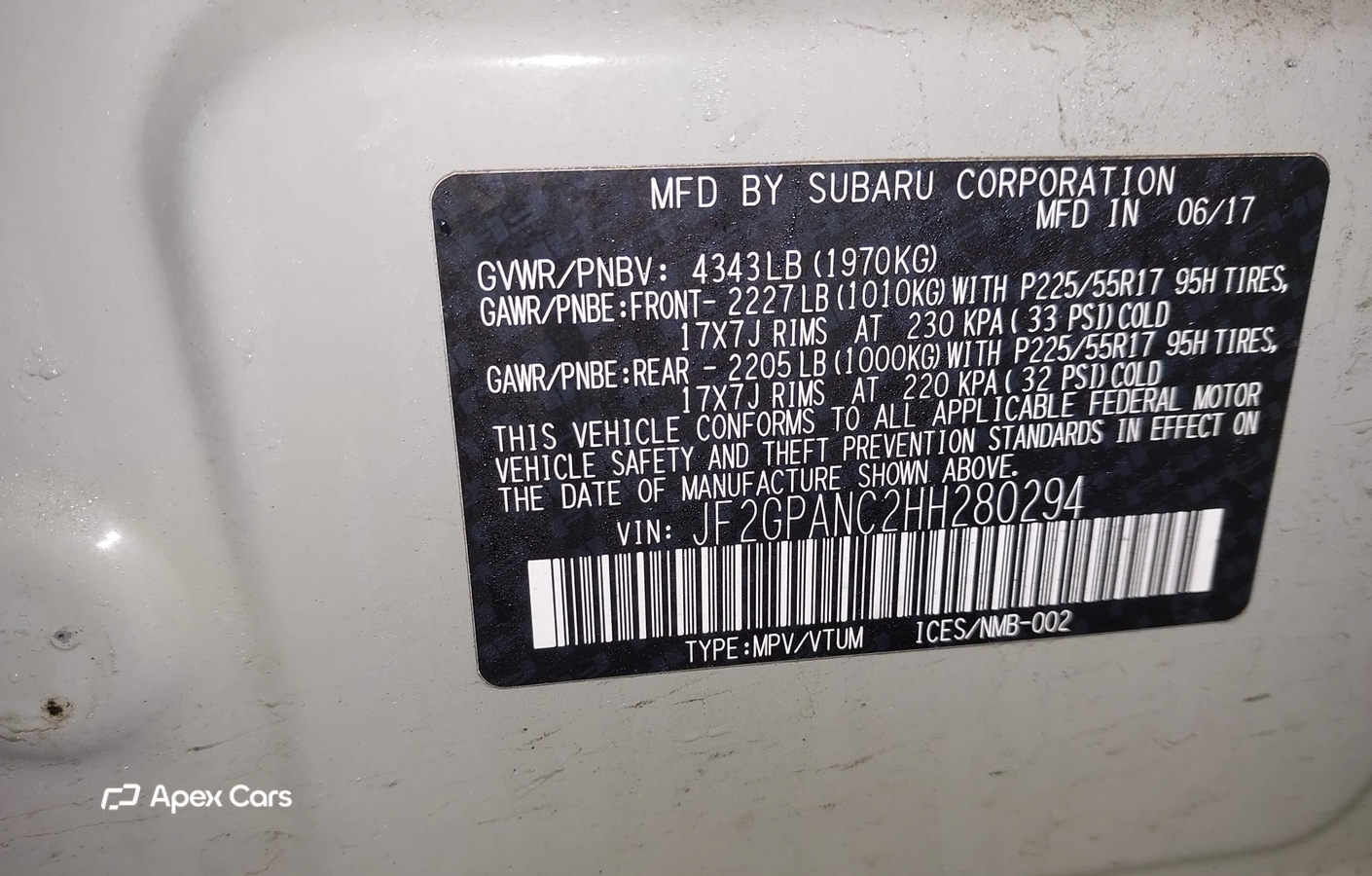 Subaru XV 2017
