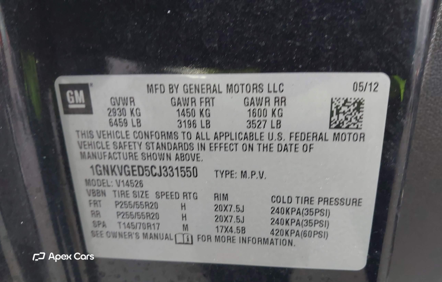 Chevrolet Traverse 2012
