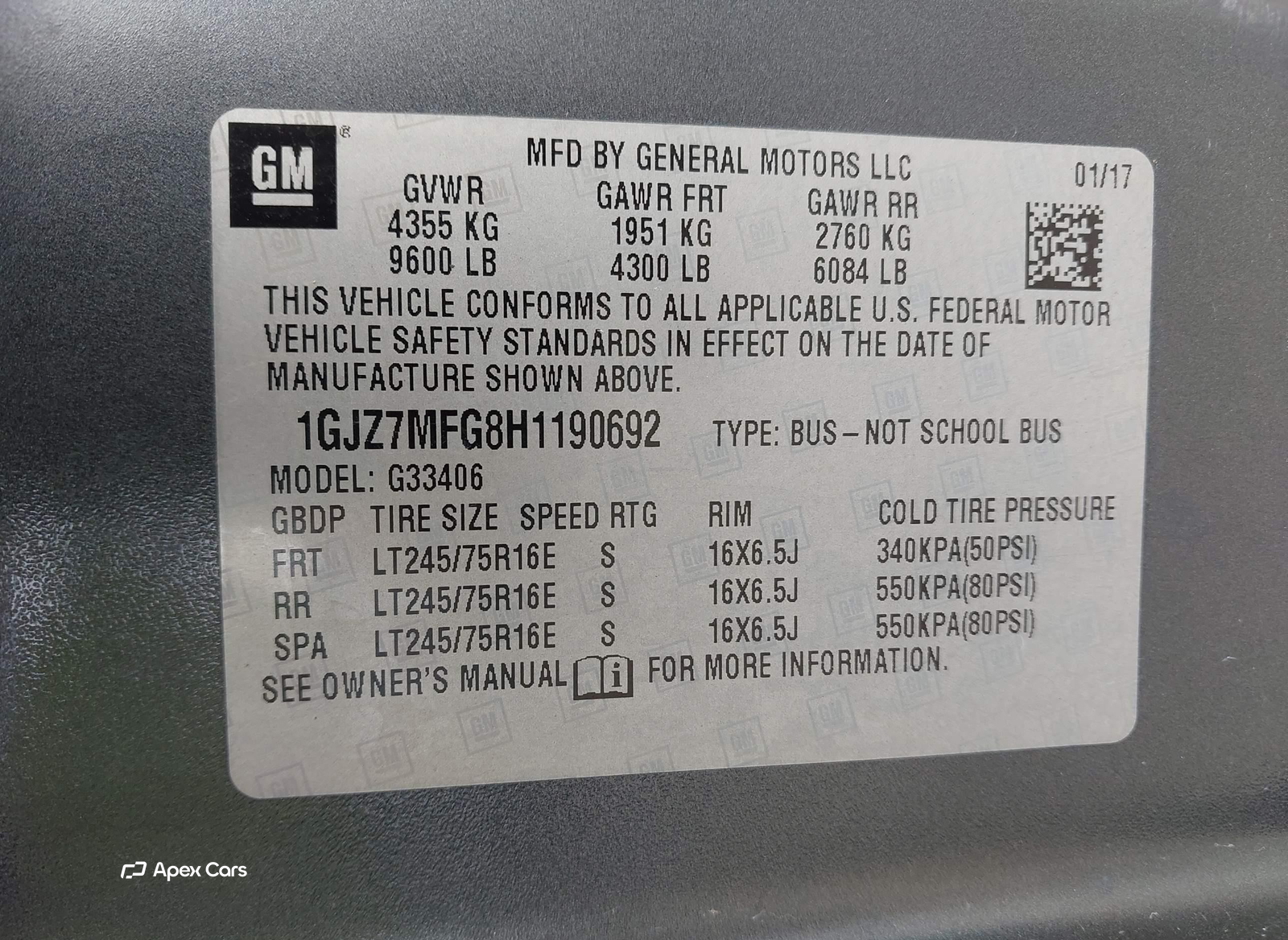 GMC Savana 2017