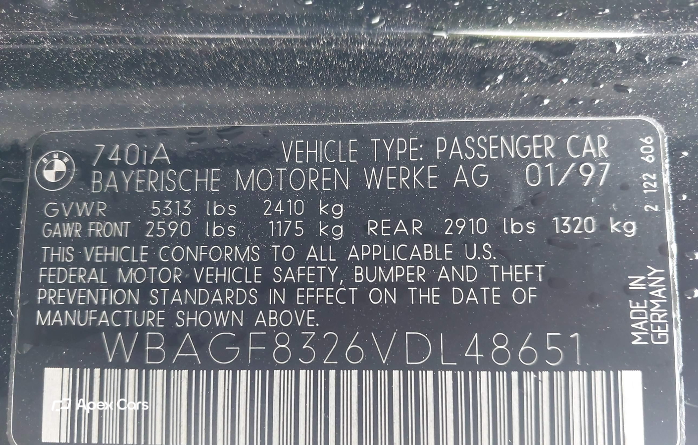 BMW Series 7 1997