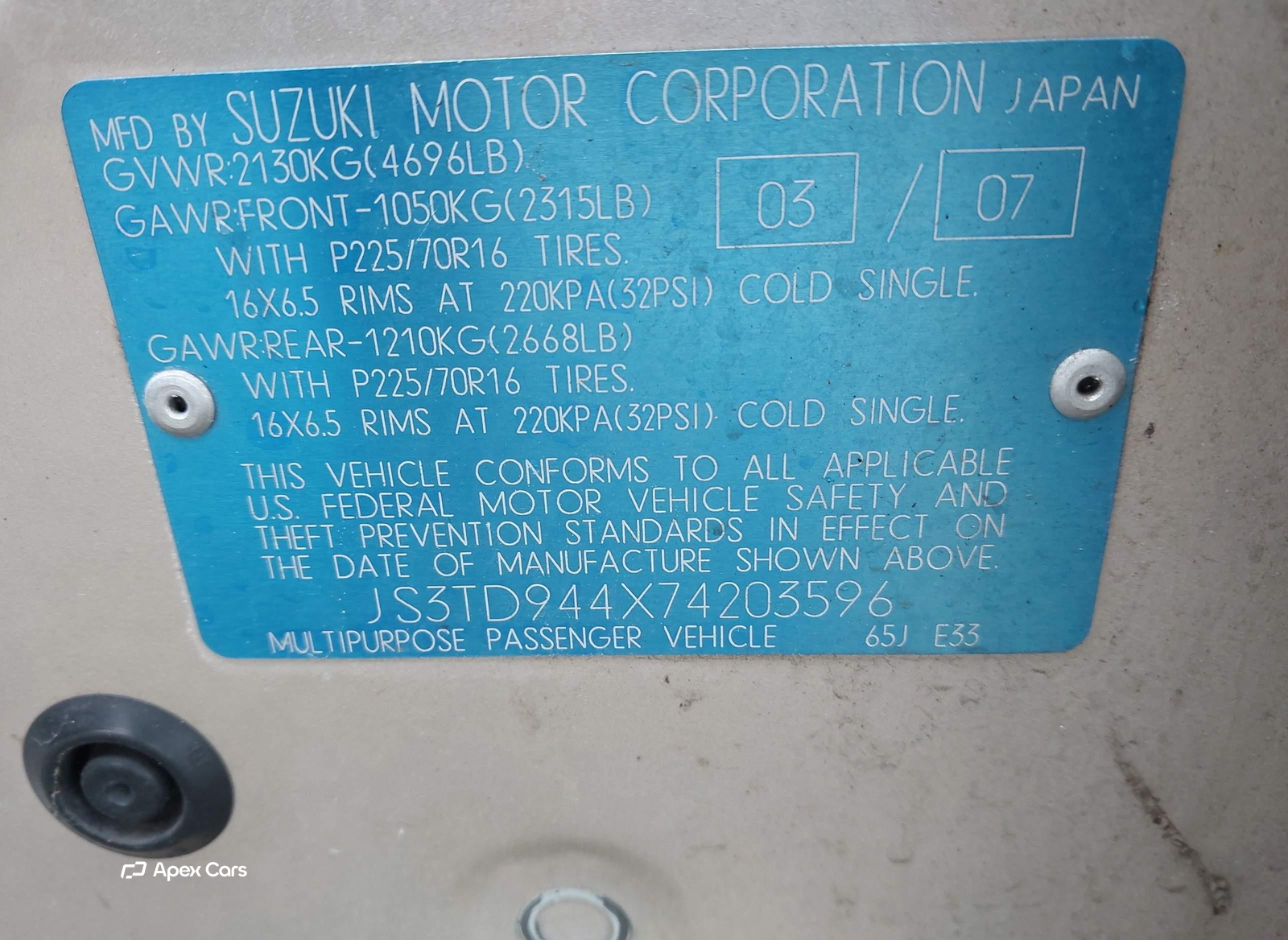 Suzuki Grand Vitara 2007