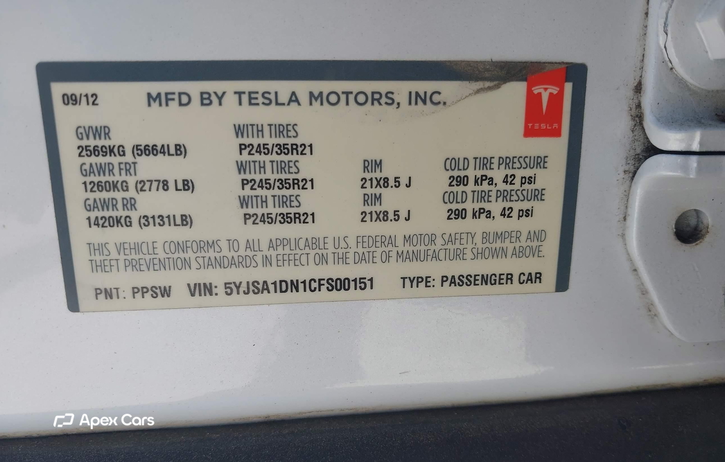 Tesla Model S 2012