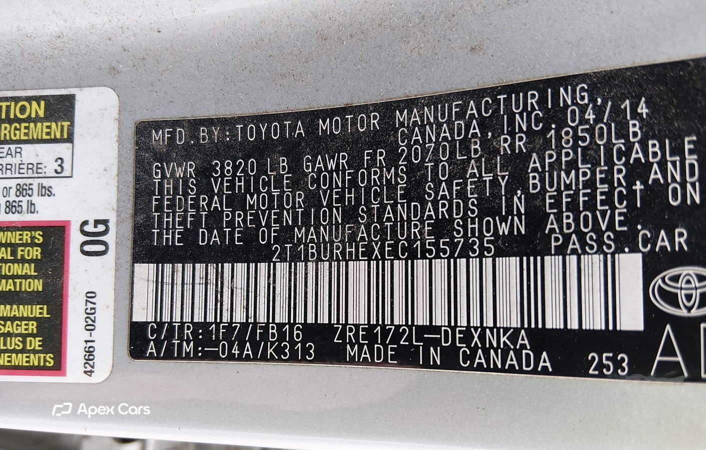 Toyota Corolla 2014