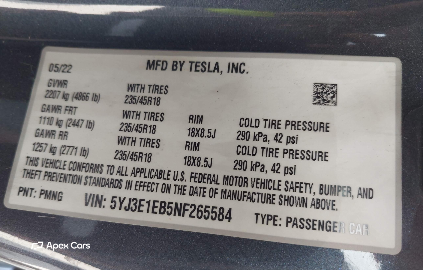 Tesla Model 3 2022