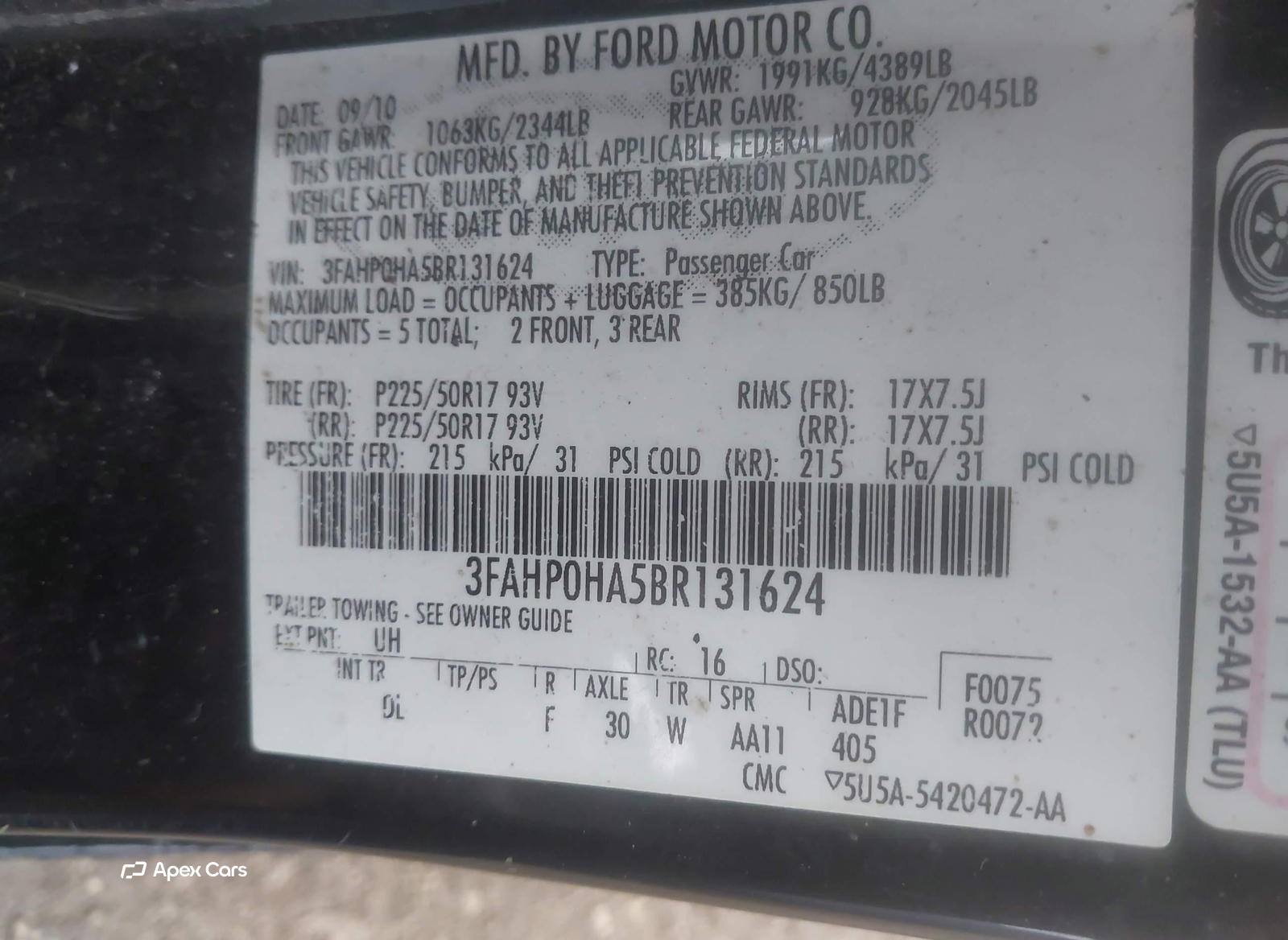 Ford Fusion 2011