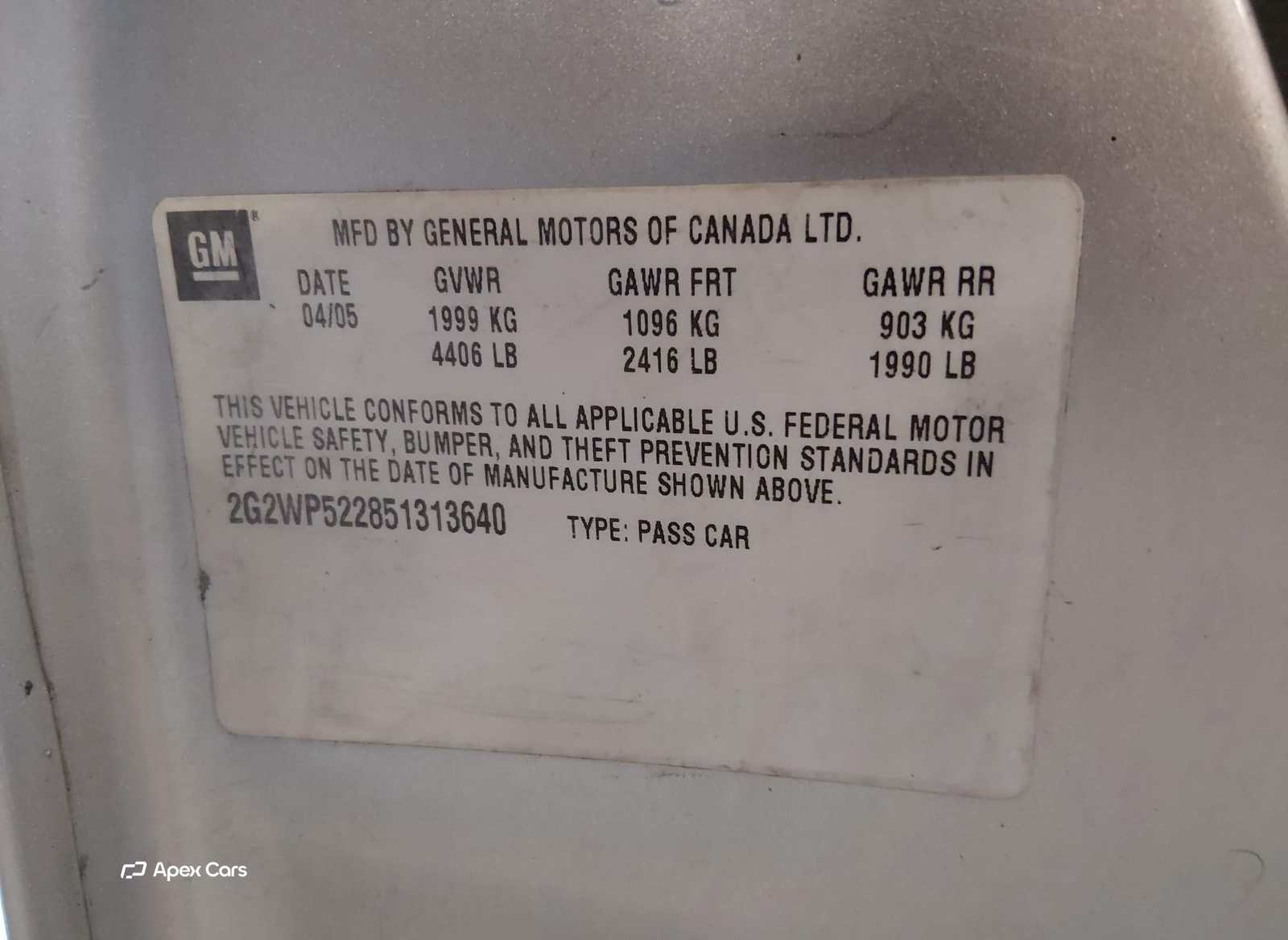 Pontiac Grand Prix 2005