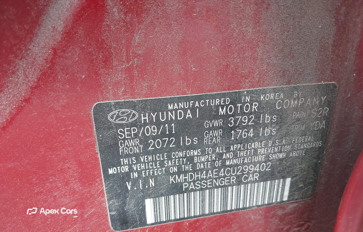 Hyundai Elantra 2012