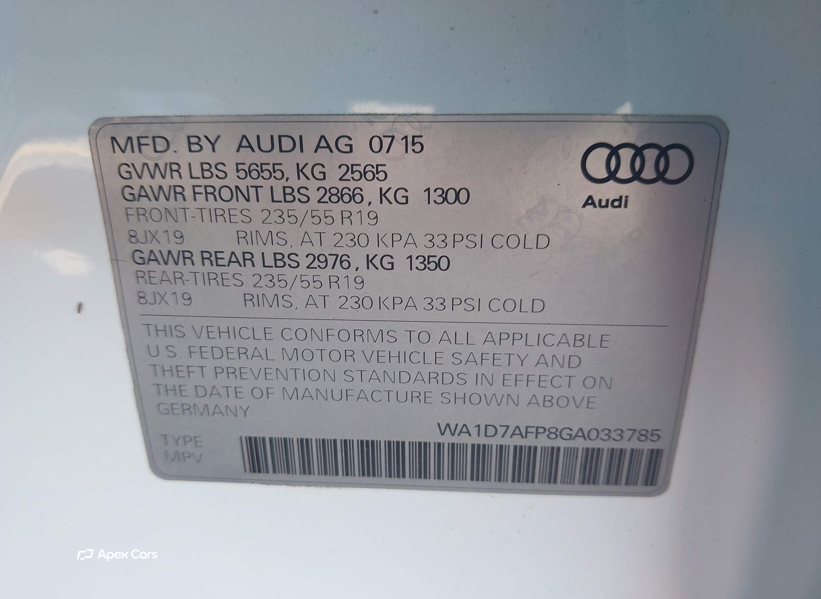 Audi Q5 2016