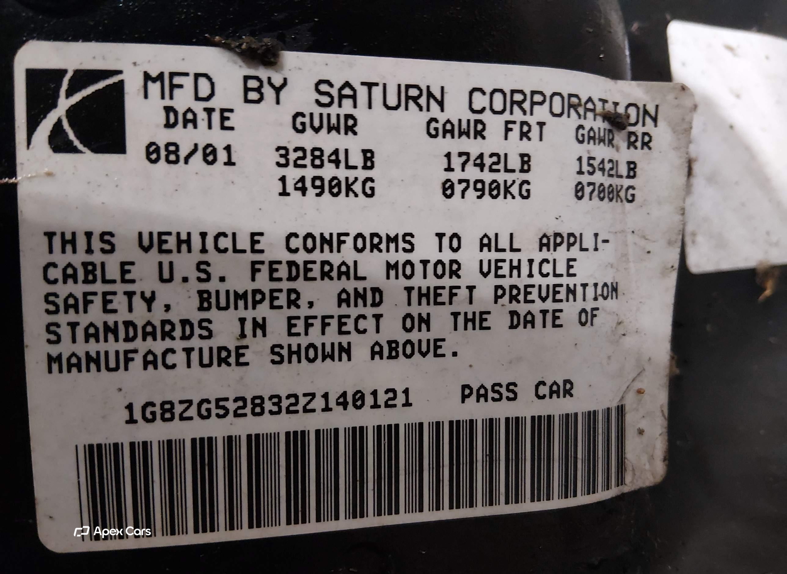 Saturn SL 2002