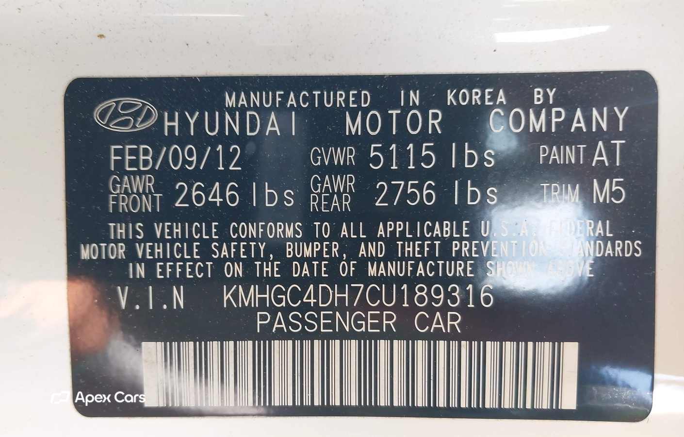 Hyundai Genesis 2012