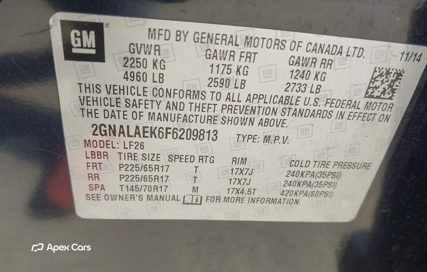 Chevrolet Equinox 2015