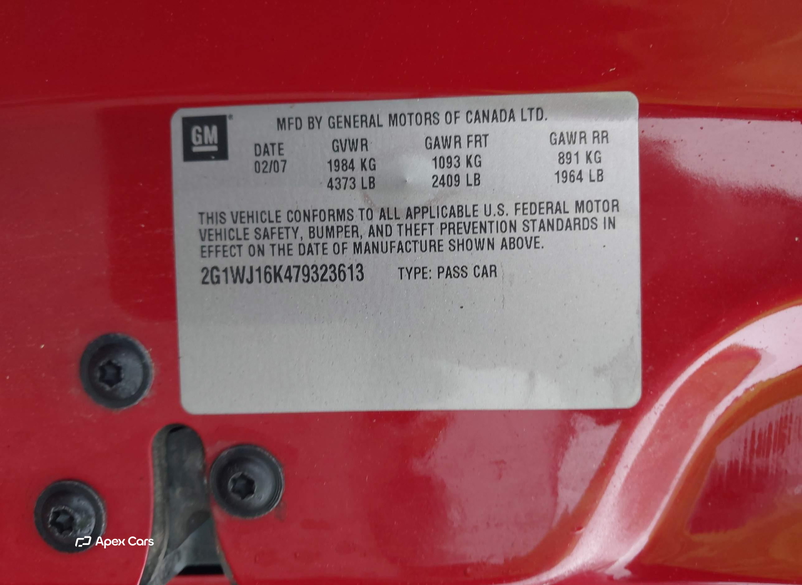 Chevrolet Monte Carlo 2007