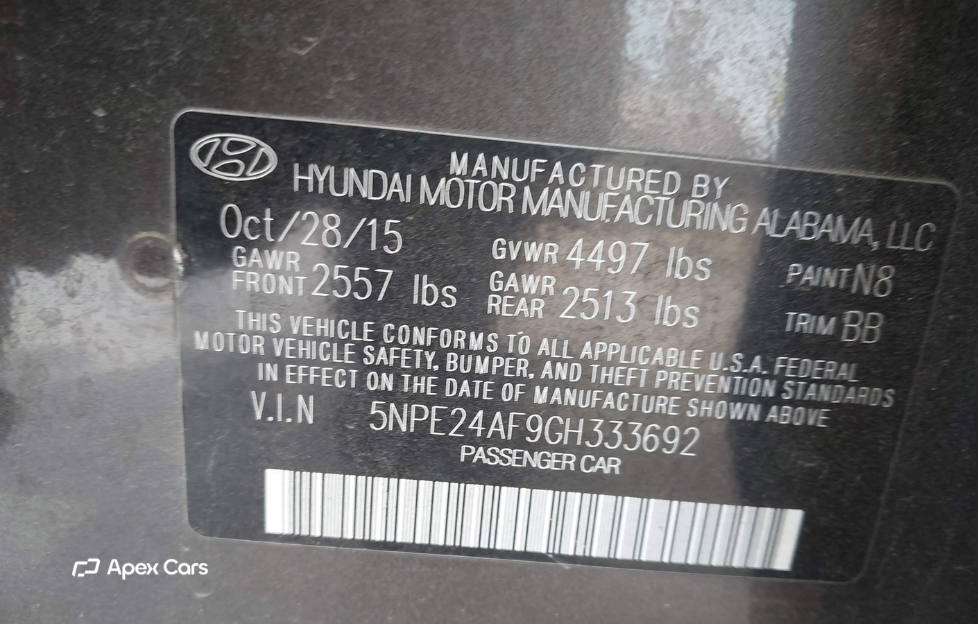 Hyundai Sonata 2016