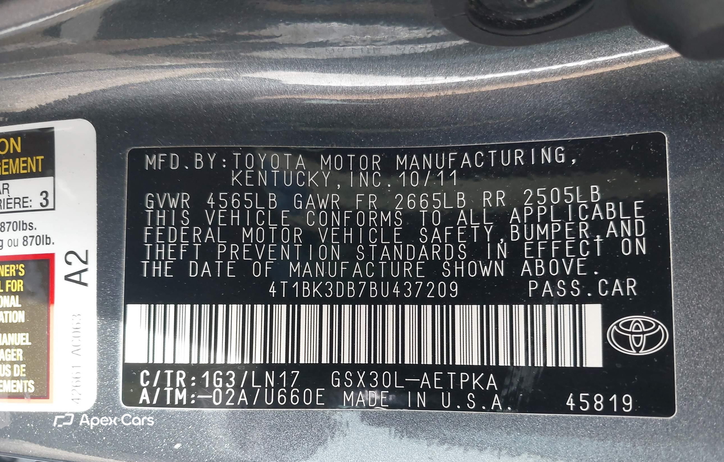 Toyota Avalon 2011