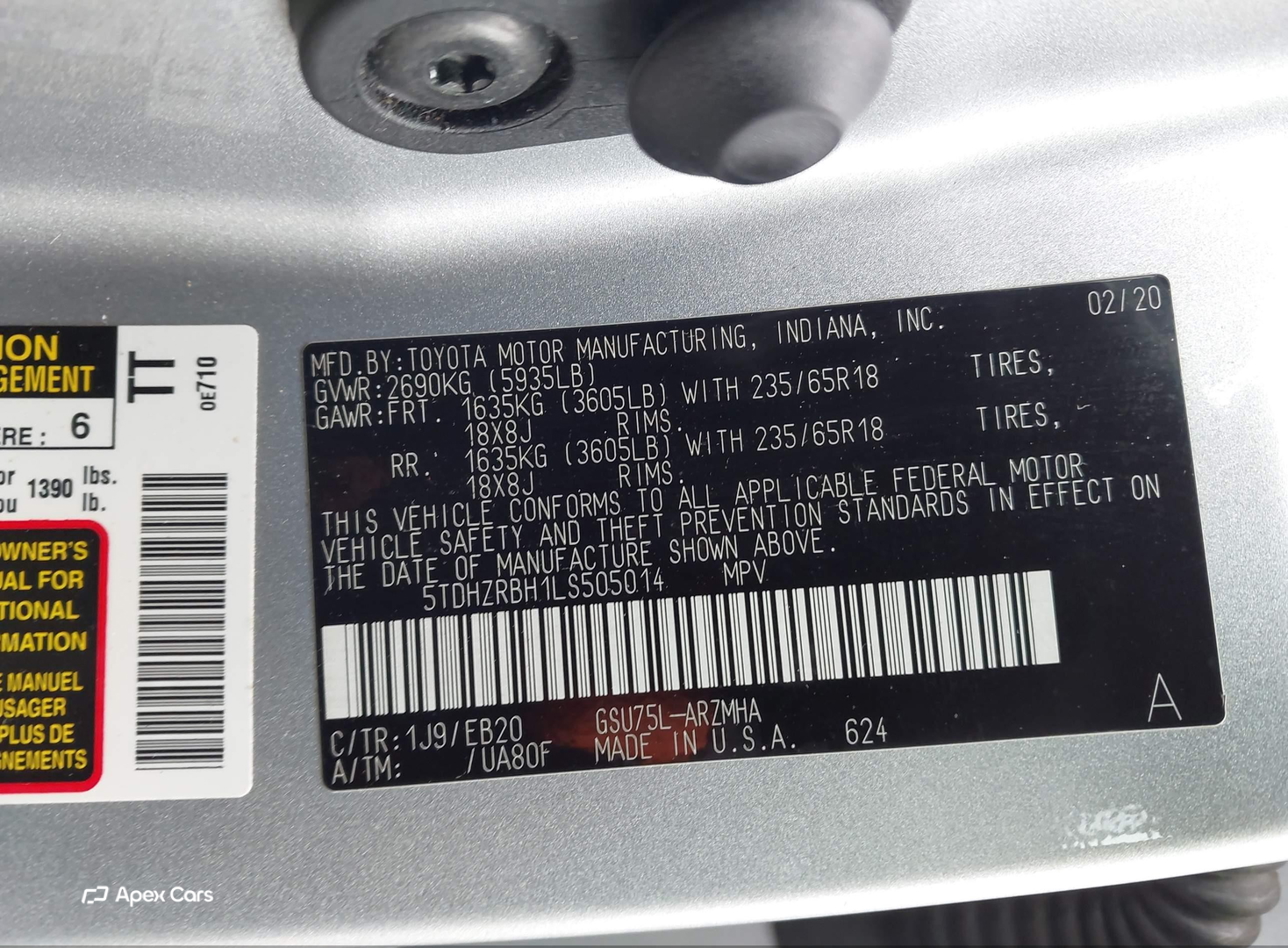 Toyota Highlander 2020