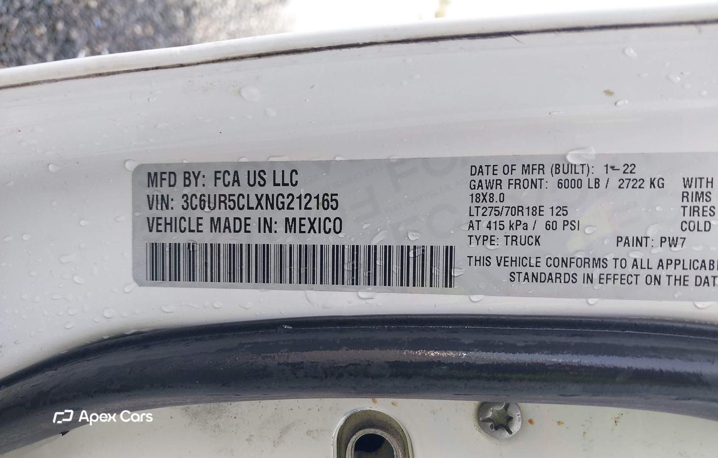 RAM 2500 2022