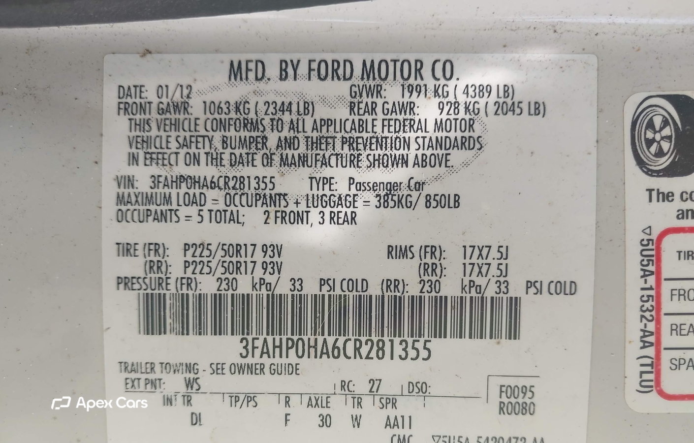 Ford Fusion 2012