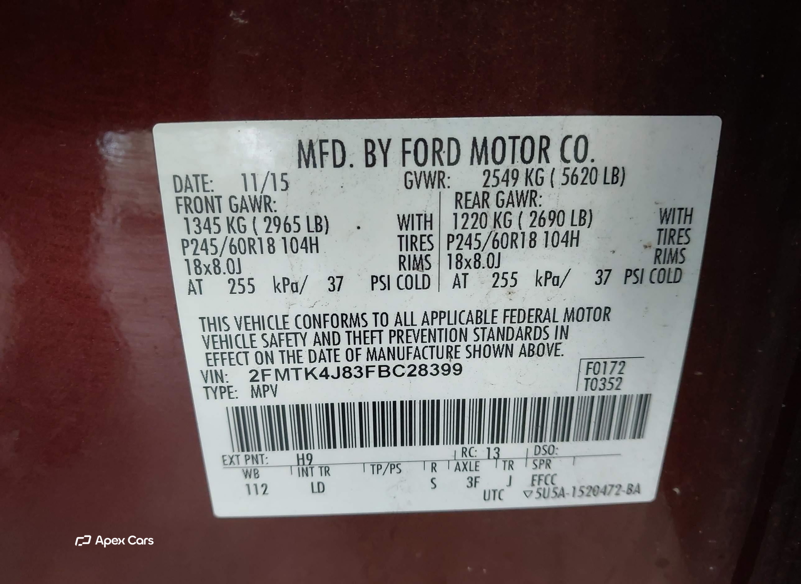 Ford Edge 2015