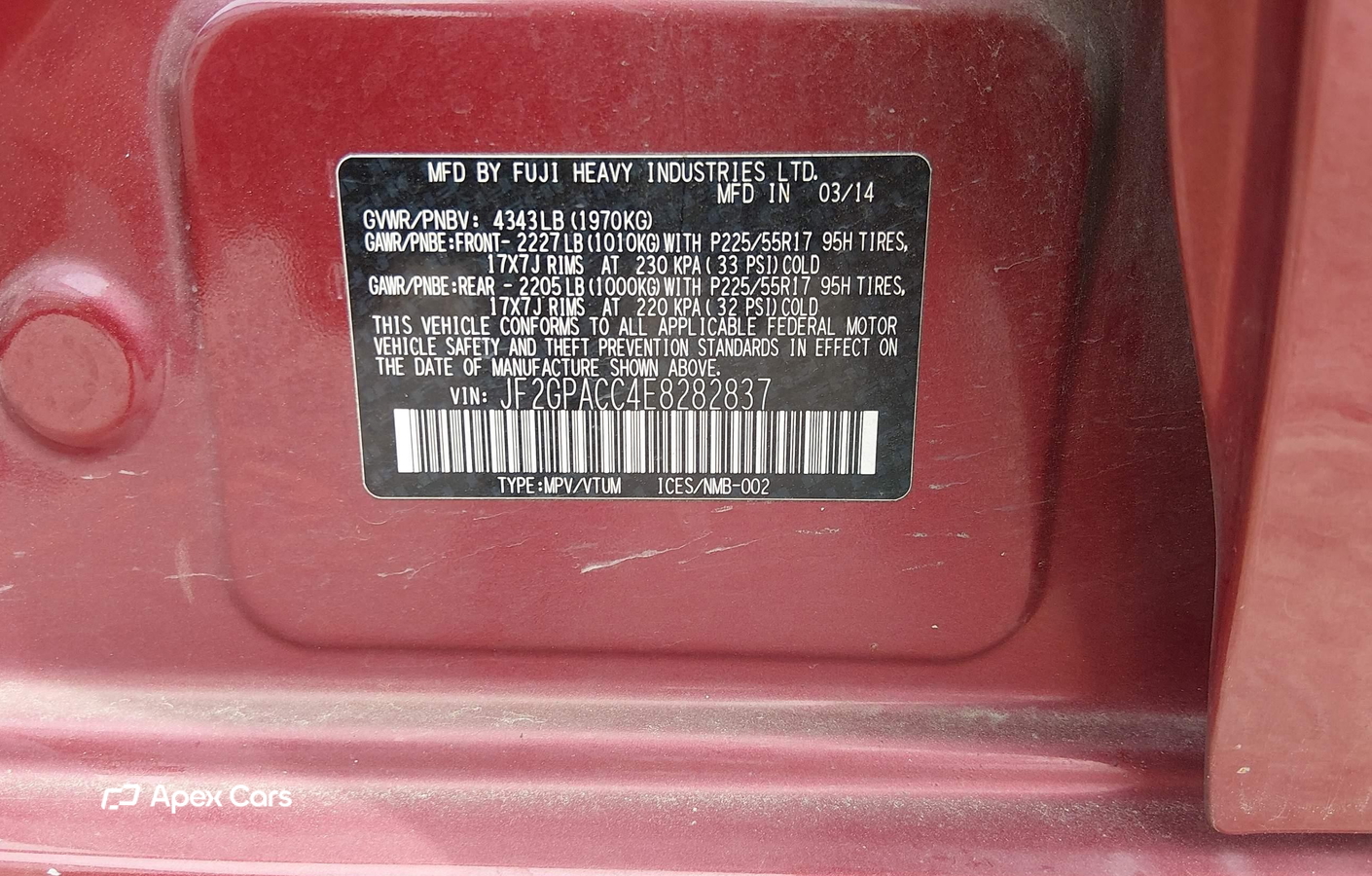 Subaru XV 2014