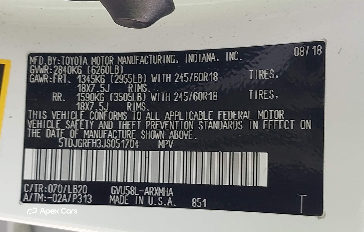 Toyota Highlander 2018